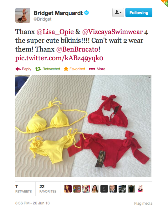 Bridget Marquardt chose these two glam pieces to keep it simple, bright, and sexy!