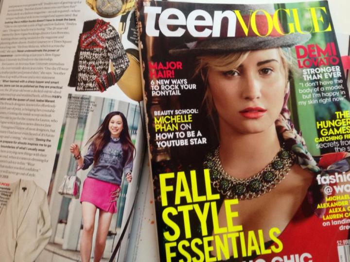 Emilyn Teh in the November 2013 issue of Teen Vogue