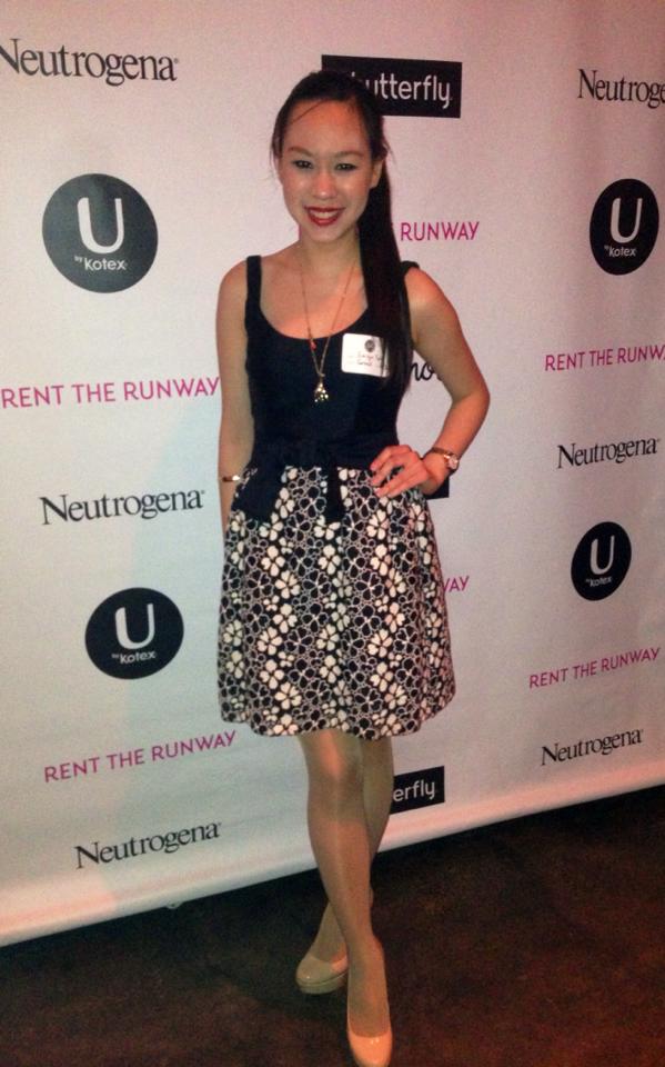 Emilyn at the Rent the Runway captsone weekend 