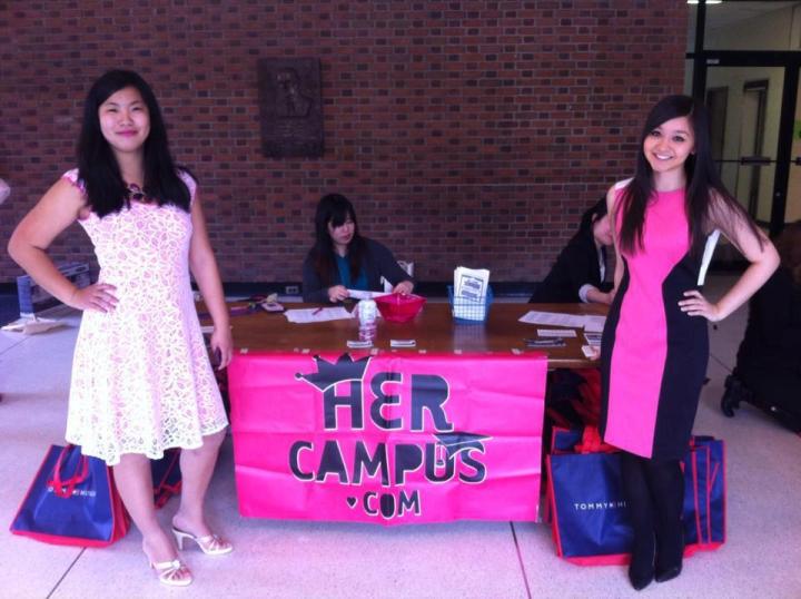 Chelsea an Harper Yi at the Her Campus Mid-Atlantic Inter-Collegiette Conference at the College of William and Mary.