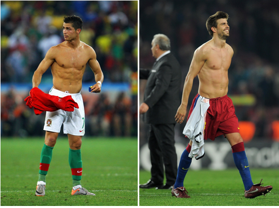 hottest soccer players world cup 2014 pique ronaldo