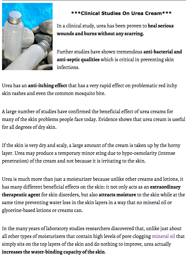 click to read more about the benefits of urea