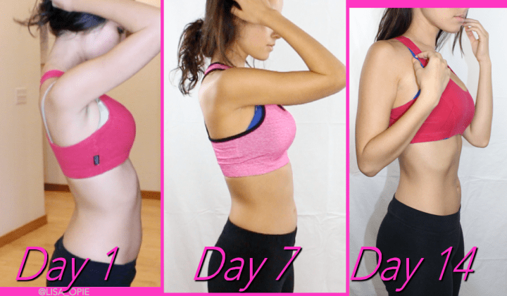 fitness blogger two week transformation